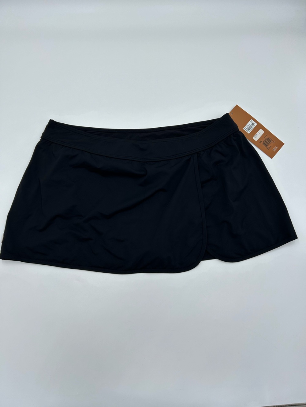 Captiva Black Women's Swim Skirt 1X NWT